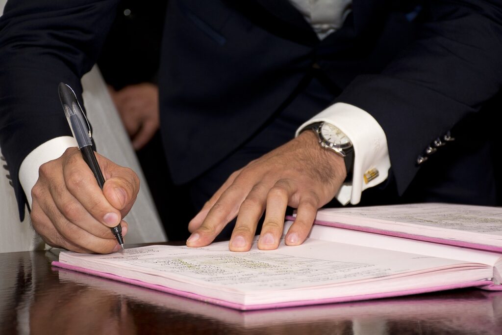 Signature du maire